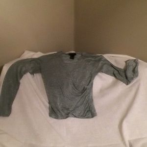 The Limited Silver Sparkle Top